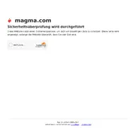 Kleine Seitenvorschau von magma.com