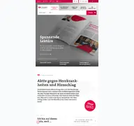 Kleine Seitenvorschau von swissheart.ch