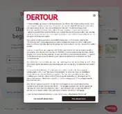 Kleine Seitenvorschau von mydertour.de
