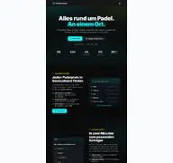 Kleine Seitenvorschau von padelcompass.de