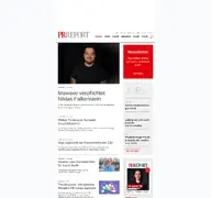 Kleine Seitenvorschau von prreport.de