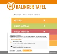 Kleine Seitenvorschau von tafel-balingen.de