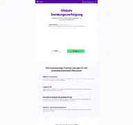 Kleine Seitenvorschau von track123.com