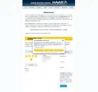 Kleine Seitenvorschau von haas.de
