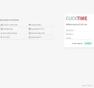 Kleine Seitenvorschau von login.clicktime.de
