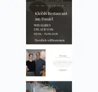Kleine Seitenvorschau von kleibls-am-daniel.de