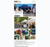 Kleine Seitenvorschau von zelt24.de