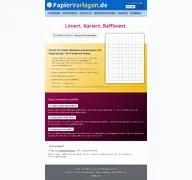 Kleine Seitenvorschau von papiervorlagen.de