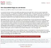 Kleine Seitenvorschau von paps-test.de