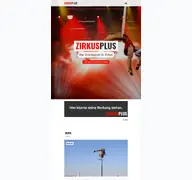 Kleine Seitenvorschau von zirkusplus.de