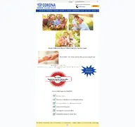 Kleine Seitenvorschau von corona-medical.de