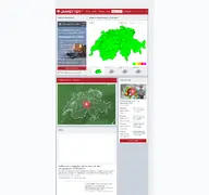 Kleine Seitenvorschau von unwetter.ch