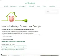 Kleine Seitenvorschau von energienutzer.de