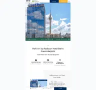 Kleine Seitenvorschau von parkinn-berlin.de