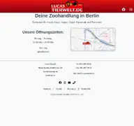 Kleine Seitenvorschau von lucas-tierwelt.de