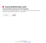 Kleine Seitenvorschau von lastminute.com