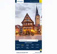 Kleine Seitenvorschau von quedlinburg.de