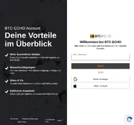 Kleine Seitenvorschau von account.btc-echo.de