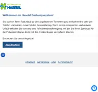 Kleine Seitenvorschau von buchung.hasetal.de