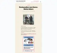 Kleine Seitenvorschau von horex.de