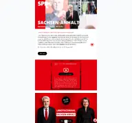 Kleine Seitenvorschau von spdsachsenanhalt.de