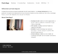 Kleine Seitenvorschau von paolo-bags.de
