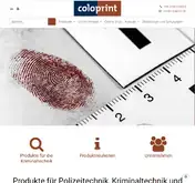 Kleine Seitenvorschau von coloprint.de