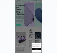 Kleine Seitenvorschau von logitech.com