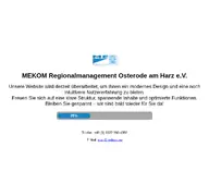 Kleine Seitenvorschau von mekom-regionalmanagement.de