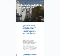 Kleine Seitenvorschau von freizeitportal.staedteregion-aachen.de