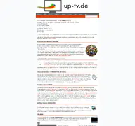 Kleine Seitenvorschau von up-tv.de