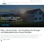 Kleine Seitenvorschau von cordesgmbh.de