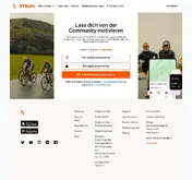 Kleine Seitenvorschau von strava.com