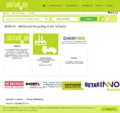 Kleine Seitenvorschau von abfall.ch