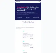 Kleine Seitenvorschau von myecohub.ch