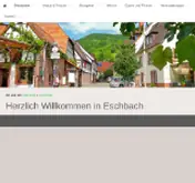 Kleine Seitenvorschau von eschbach-pfalz.de