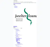 Kleine Seitenvorschau von saterland.de