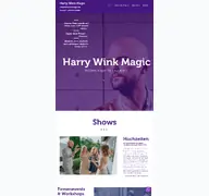 Kleine Seitenvorschau von harrywinkmagic.de