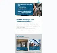 Kleine Seitenvorschau von sbw-bau.de