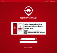 Kleine Seitenvorschau von recycling-map.ch