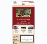 Kleine Seitenvorschau von uef-alb-baehnle.de