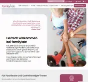 Kleine Seitenvorschau von familylab.de