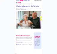 Kleine Seitenvorschau von pflegekasse.zfbkk.de