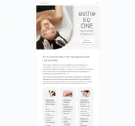 Kleine Seitenvorschau von esthetic-one.de