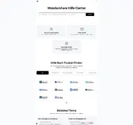 Kleine Seitenvorschau von support.wondershare.de