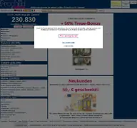 Kleine Seitenvorschau von prophila.net