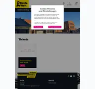 Kleine Seitenvorschau von kohlewelt.ticketfritz.de