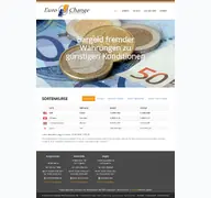 Kleine Seitenvorschau von euro-change.de