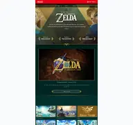 Kleine Seitenvorschau von zelda.com