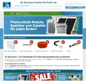 Kleine Seitenvorschau von k1-electronic.de